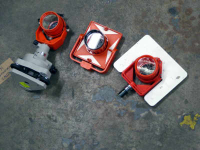 Surveyors theodolite sighting targets