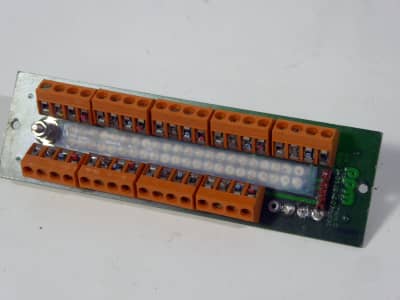 Printed Circuit Board with orange terminal strips