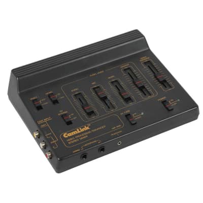 Small black desktop mixer/video enhancer with faders