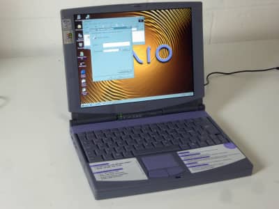 Early 2000s Sony Vaio ultra portable laptop with 12