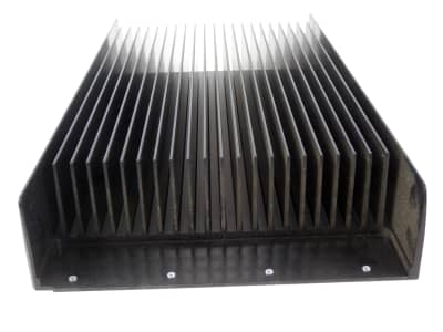 Huge black finned heat sink / cooler