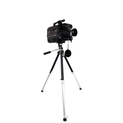 Non Practical Professional video Camera On Tripod