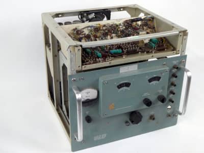 Military communications radio, open chassis