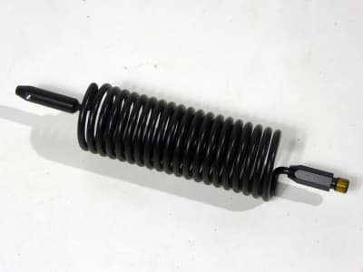 Black aerial spring loading coil