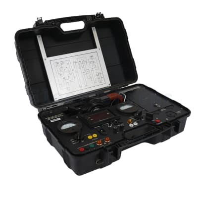 Electrical test set in rugged Peli style case