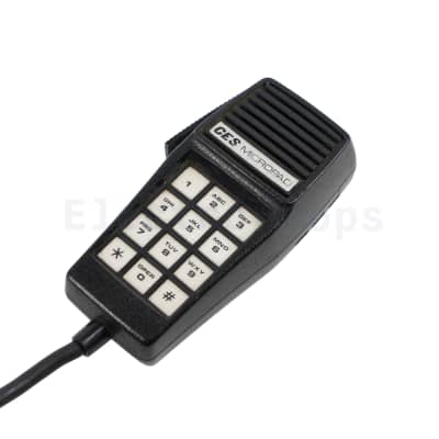 Press-to-Talk Microphone with numeric keypad