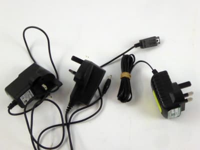Assorted 1990s mobile phone chargers