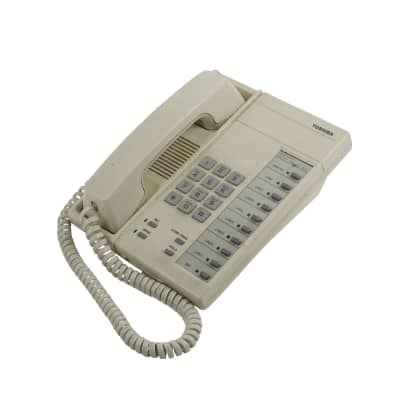 1980's - 1990's Beige Toshiba Desk Phone