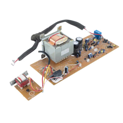 Brown Printed Circuit Board with electrical transformer, wiring