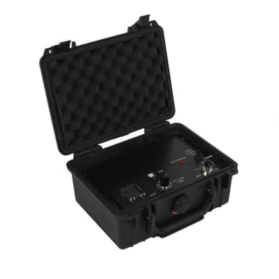 Practical small black Peli case with technical contents