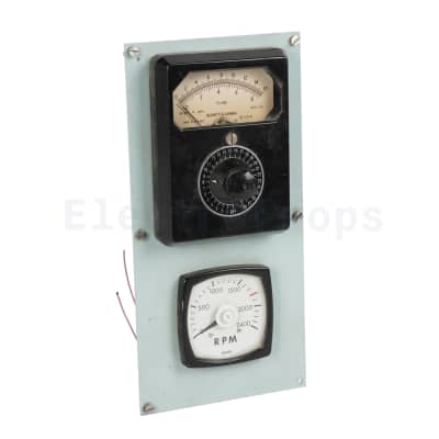 Analogue Meter / gauge on turquoise panel