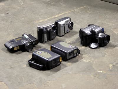 Selection of early digital cameras