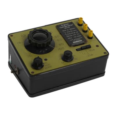 Laboratory signal generator with giant knob & yellow terminals