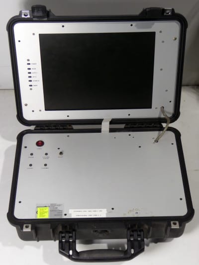 Ruggedised Peli case with in-built flat screen monitor