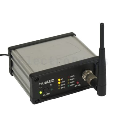 Practical TrueLed wireless/radio communications box with LEDs & stub aerial