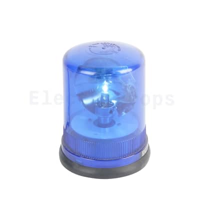 Large blue rotating beam police emergency Light 