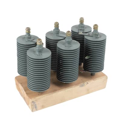 Vintage grey finned electrical rectifiers