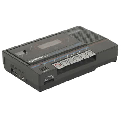 Practical 1990s Cassette tape recorder with stylish graphics