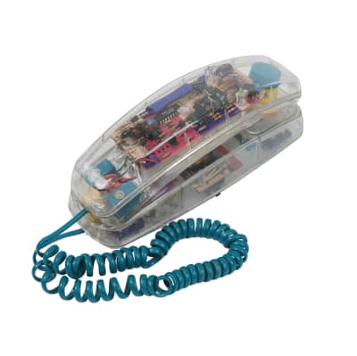 Transparent Colourful Circuitboard Telephone 