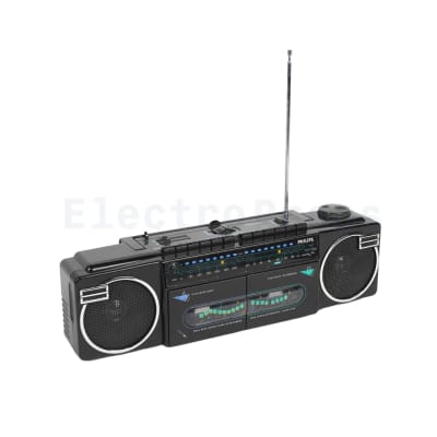 Philips portable boombox ghetto blaster cassette radio