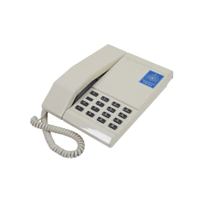 Beige 1980s desktop phone