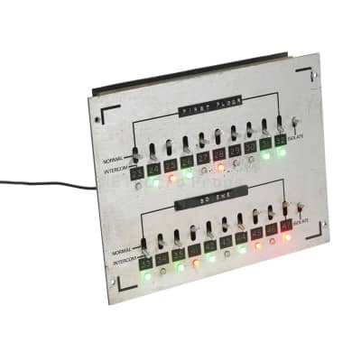 Practical silver intercom/alarm switchboard panel (Baby Listening)