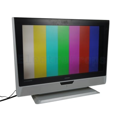 Large flat screen silver & black Bush TV
