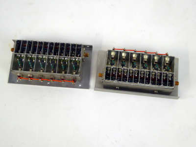 Compartmented electronics boxes with repeating internal detail
