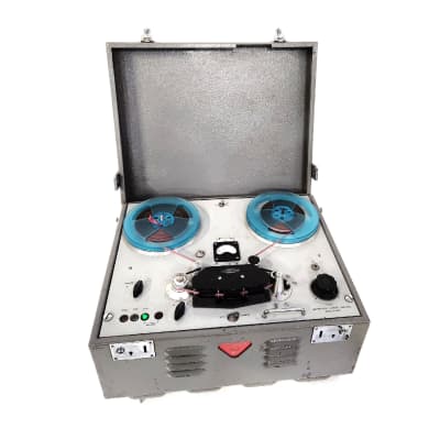 Practical Tandberg reel to reel tape recorder with wood cheeks