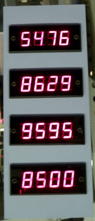Small practical random digital numbers panel