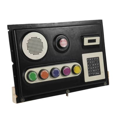 Distinctive control console with big bold buttons