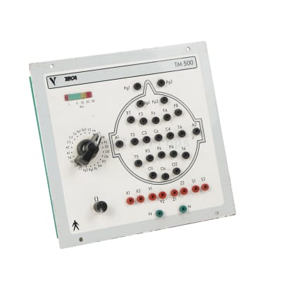 White technical control panel