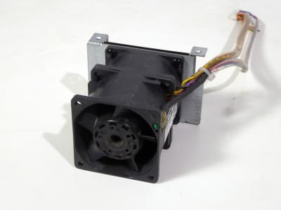 Small equipment cooling fan with closeable louvres
