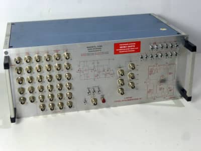 Secret Crypto silver control panel with round socket matrix, switches