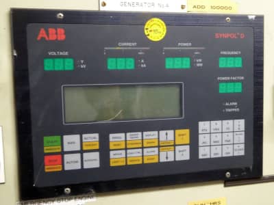 Practical black control panel with membrane buttons, LCD display & LED digits