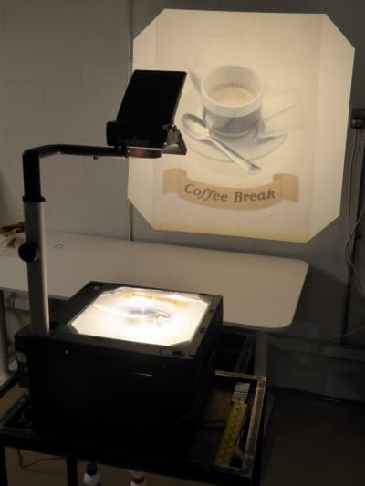 Practical, modern smart black Overhead projector