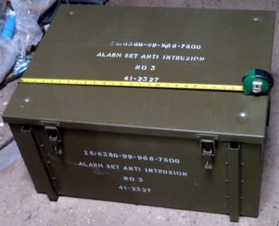 Khaki green military flight cases