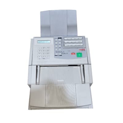 Practical compact 1990s office fax machine