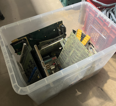 Crate of mixed PCBs 1