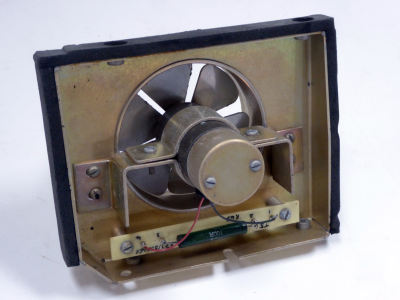 Small goldy coloured instrument cooling fan