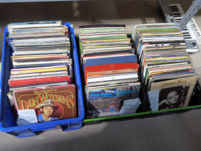 Large selection of totally mixed genre vinyl LPs/records