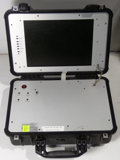 Ruggedised Peli case with in-built flat screen monitor