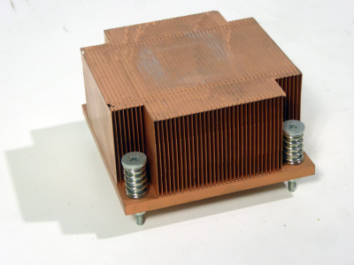 Solid copper computer CPU cooler / heatsink