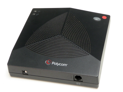 Polycom square shaped conference microphone