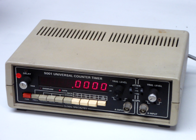 Laboratory digital frequency meter / counter with red digits