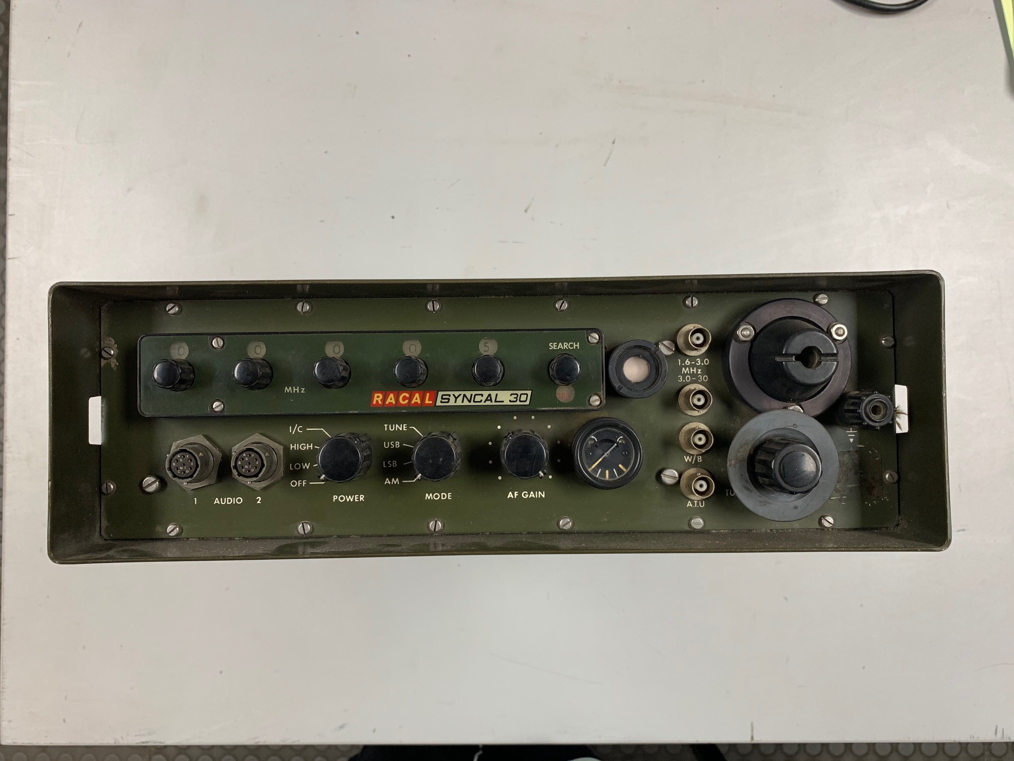 Green Military radio equipment (Racal Syncal 30) | Electro Props Hire