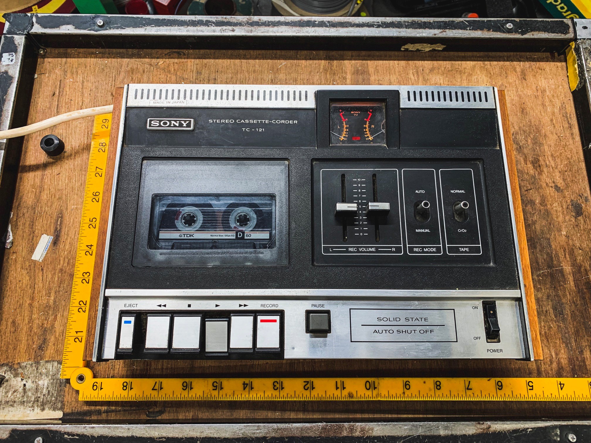 Practical Sony cassette recorder/player (Sony Stereo CassetteCorder TC 121) Electro Props Hire