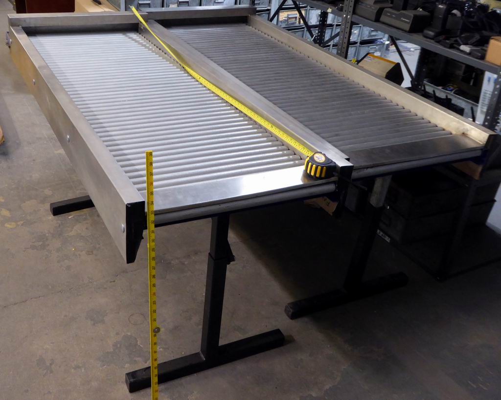 Roller tables for Xray baggage scanner Electro Props Hire