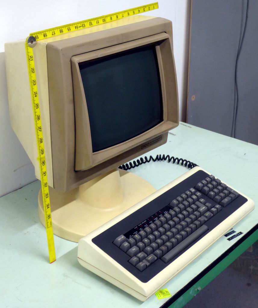 Stylish 1970s-1980s stalk computer terminal with keyboard | Electro ...