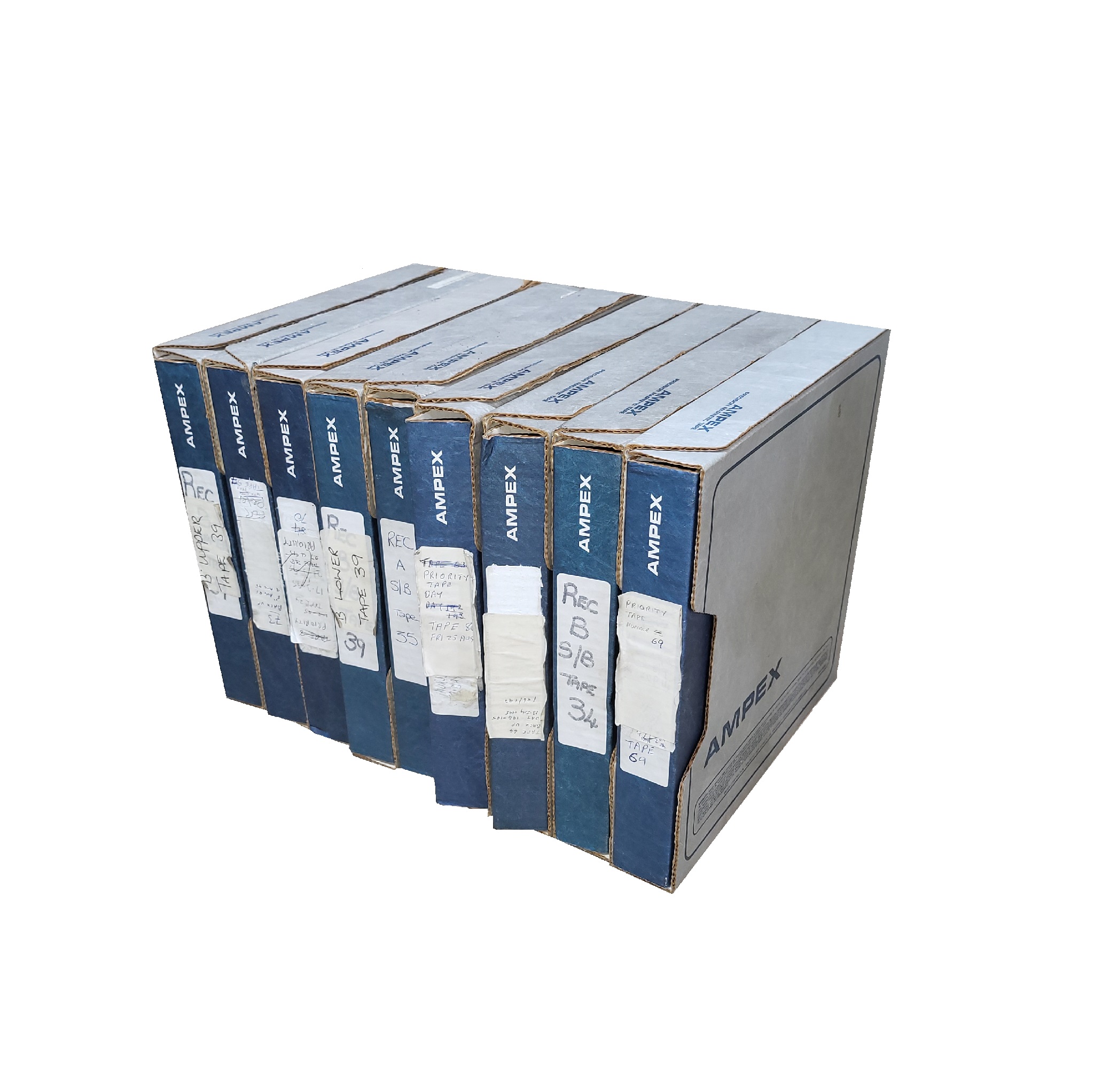 Ampex Tape Spool Boxes For Dressing Electro Props Hire